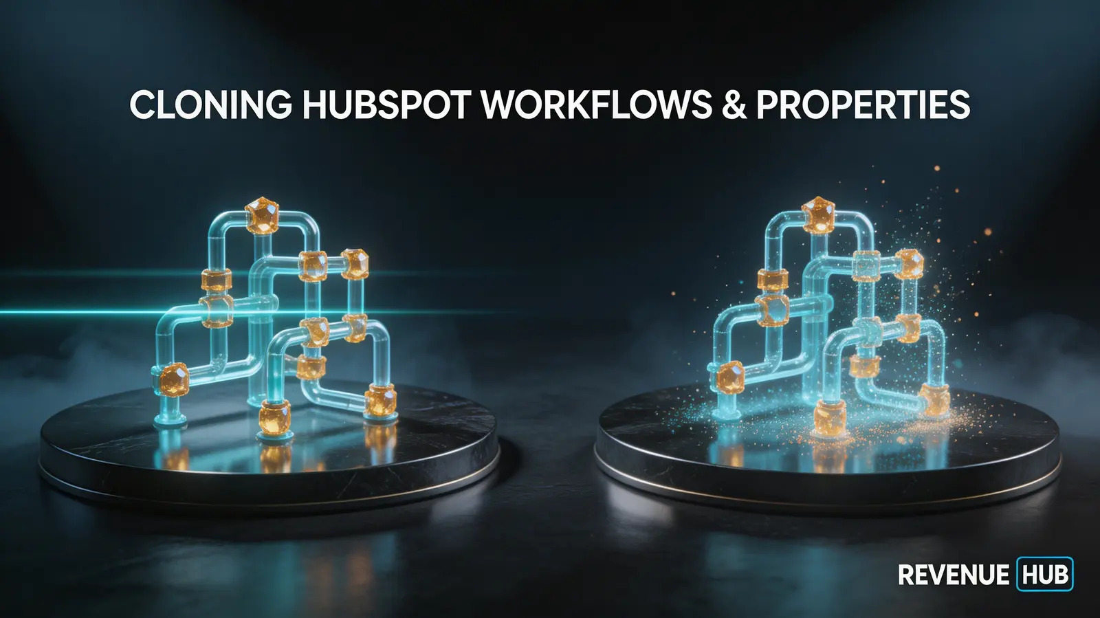 Comparativa de métodos para clonar workflows y propiedades entre portales de HubSpot para empresas B2B en Latinoamérica.