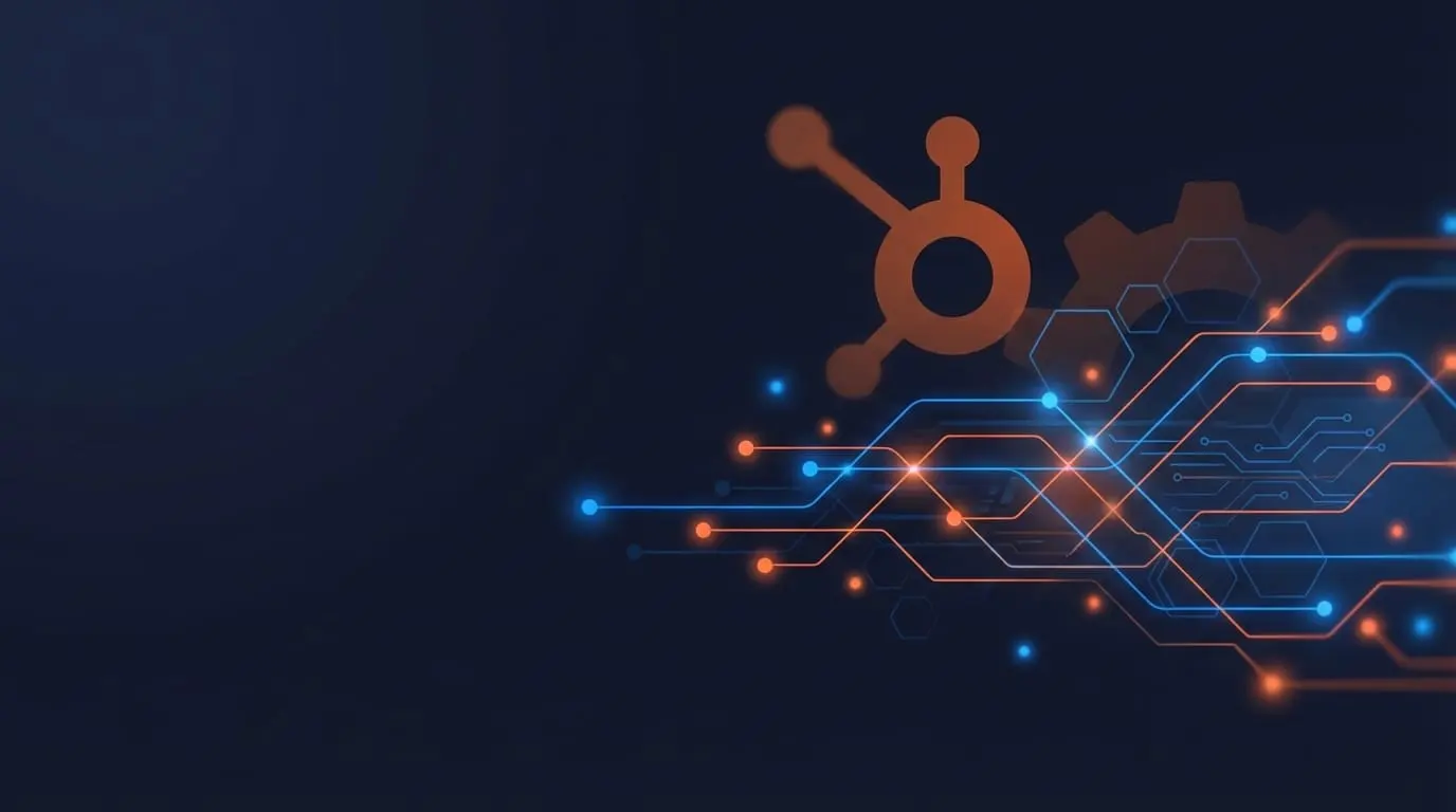 Interfaz de HubSpot mostrando la integración con Claude AI y la opción de restaurar propiedades en workflows.