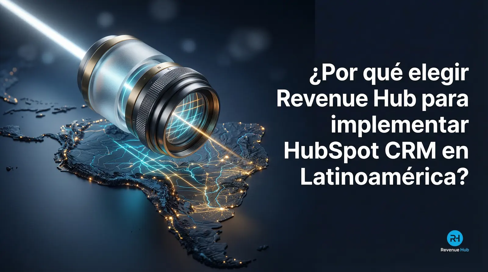 Representación visual de la implementación exitosa de HubSpot CRM en empresas B2B de Latinoamérica, destacando la metodología